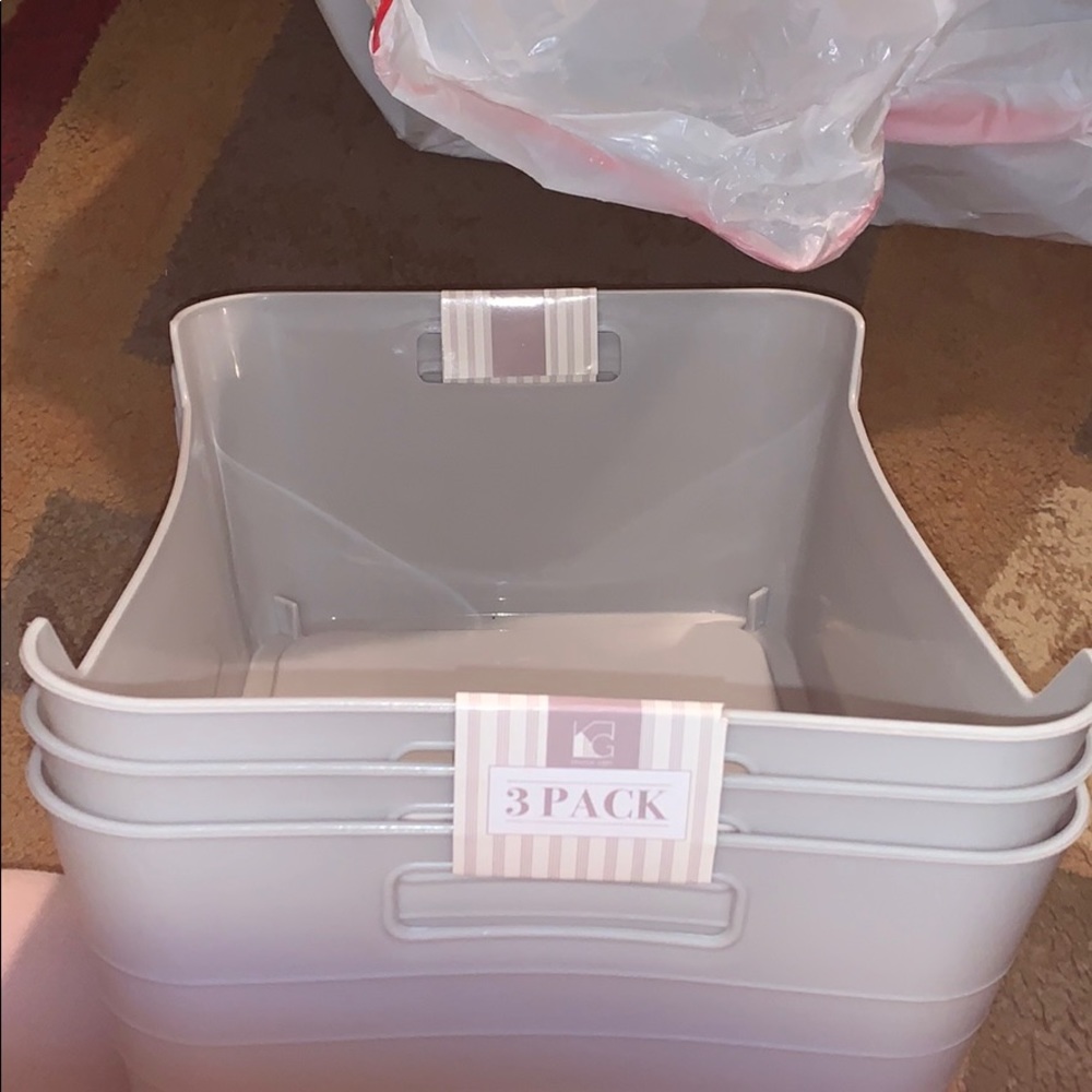 Set of 3 storage bins